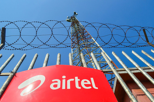 Airtel cell tower in Congo