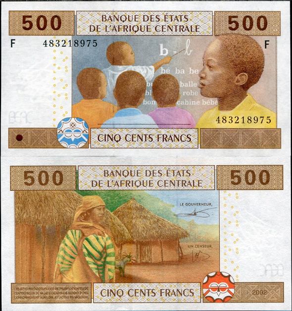 500 Frankov Guinea (Central African States) 2002, Pick 506F
