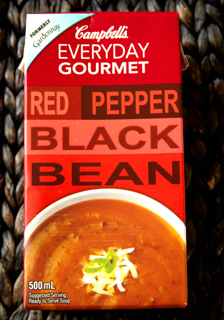 Campbell's Red Pepper Black Bean & Sweet Potato Tomatillo
