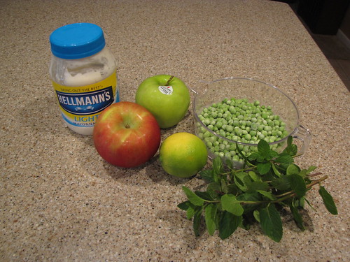 Spring Pea & Apple Salad Ingredients
