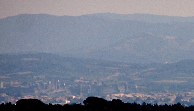 The Walls of Carcassonne - as seen from above Montolieu