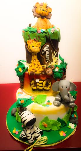 Jungle Cake for a First Birthday by Sabrina Placentino