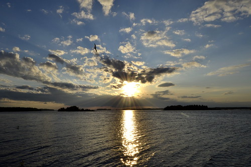 sunset lake järvi auringonlasku kuhmo ontonen