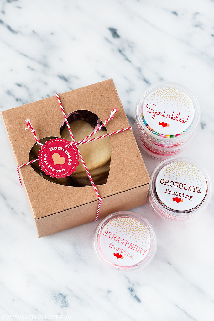 Send delicious boxes of love with these Decorate Your Own Valentine Cookie Kits