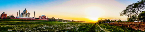 sunset sky india heritage monument architecture delhi culture taj tajmahal agra clear monuments worldheritage asi