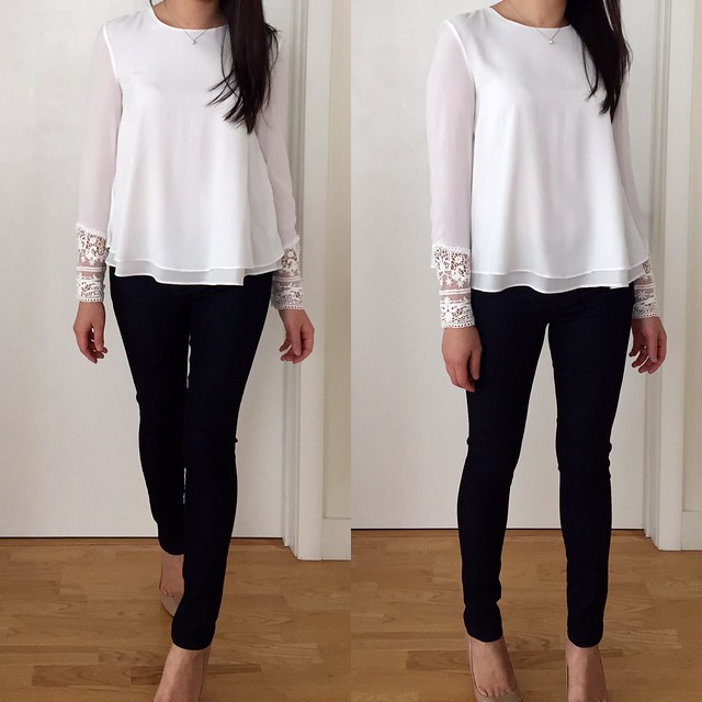Zara Top With Embroidered Cuff (item no. 7288/290), size XS