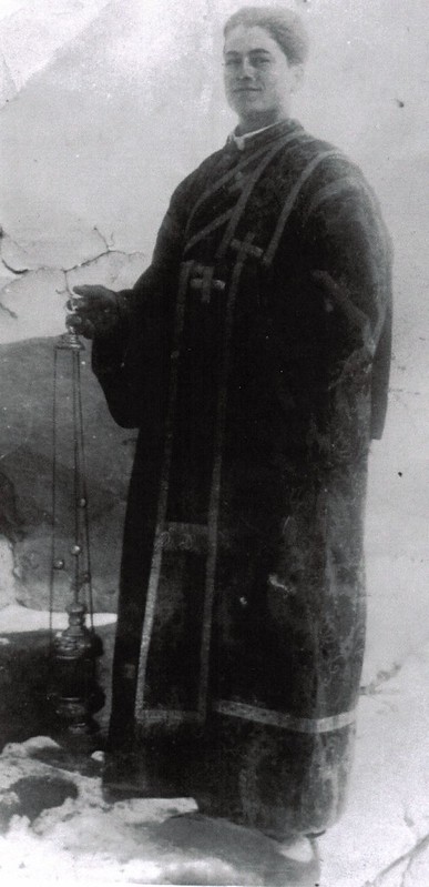 Părintele Justin în anul 1938, la Mănăstirea Durău