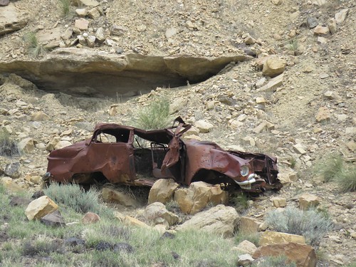abandoned rural rust automobile colorado delta wreck us50