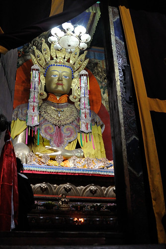 statue highway buddha kham northern gompa mudra bhumisparsha dege derge sichuantibet g317 gonchen