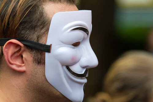 匿名者 Anonymous (Guy Fawkes Mask) / 香港聲援斯諾登遊行 Hong Kong Rally to Support Snowden (SnowdenHK) / SML.20130615.7D.42258