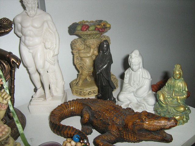 Misc Shrine - Serapis, Lars, Sobek, Quan Yin