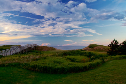 sunset sky canada beach island cloudy northshore maritime pei cavendish