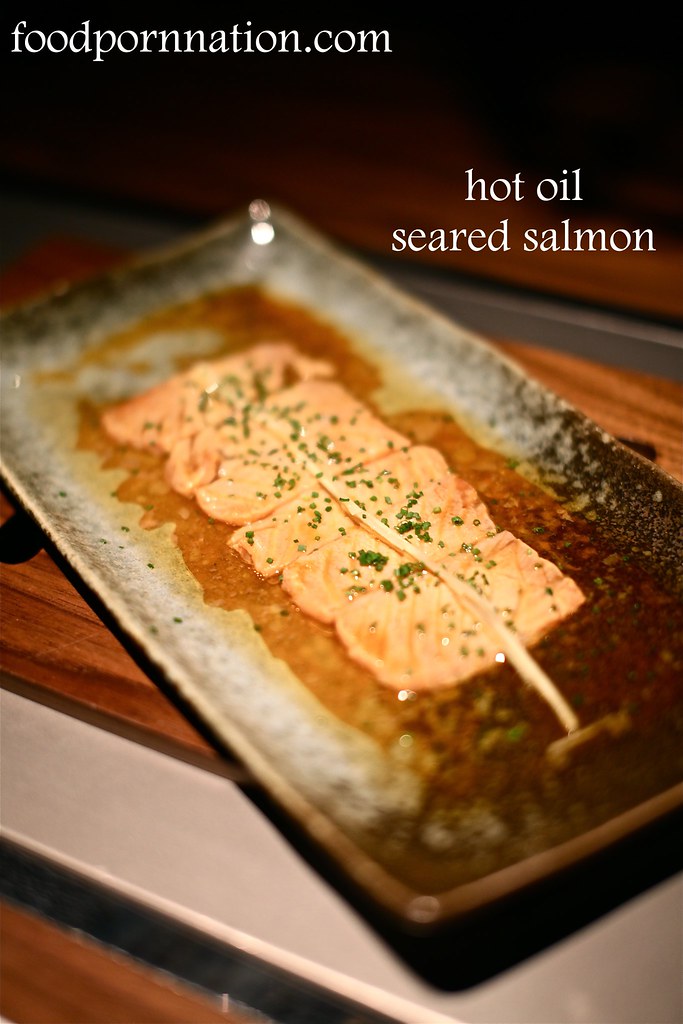 Kintan - hot oiled seared salmon