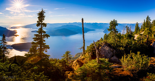 panorama mountains afternoon bc britishcolumbia bluesky howesound hdr howesoundcresttrail stmarkssummit