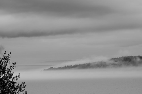 blackandwhite bw lake norway fog clouds landscape see nebel norwegen wolken sw landschaft mjøsa hedmark schwarzweis fylke daltus dachzeltbusreisendaltusreisen norwegenlofoten