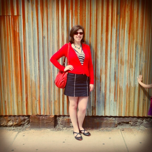 #mmmay14 Heading to Free Comic Book day in my #memade skirt on a beautiful spring afternoon in Brooklyn. #sewing