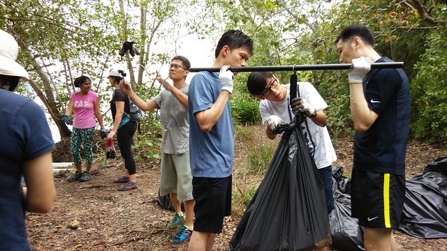 Coastal Clean Up with Marine Conservation Group, Nature Society (Singapore) for Pesta Ubin 2016