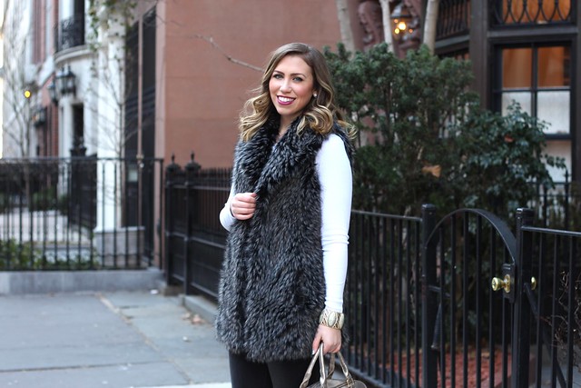 Fur Vest | Ripped Jeans | Winter Outfit | #LivingAfterMidnite