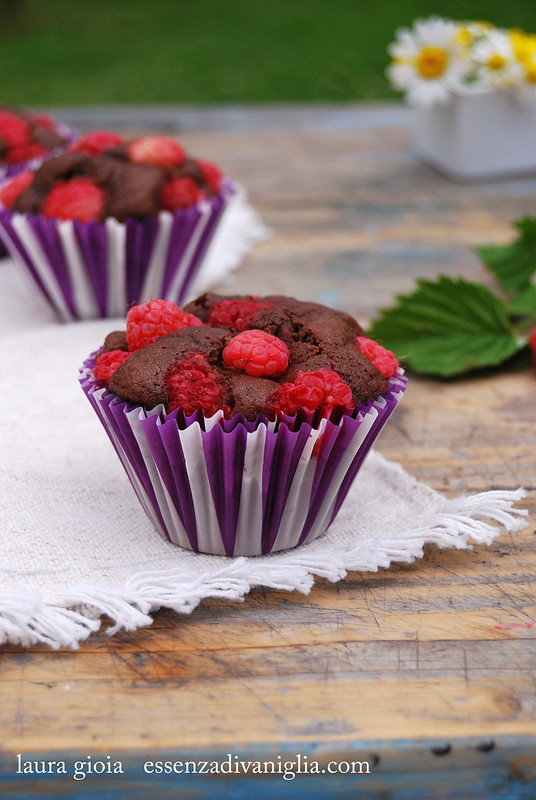 muffins cioccolato e lamponi1