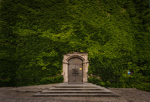 door green leave church wall architecture entrance kirche historical grün