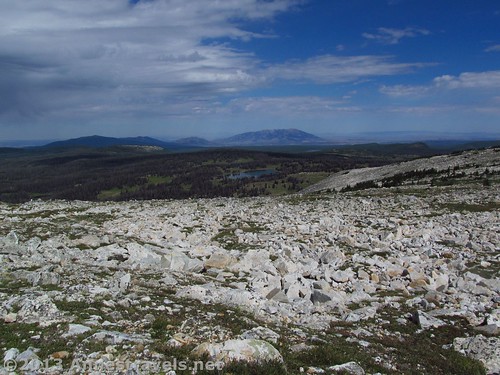 More prehistoric hailstones (rocks) atop the Medicine Bow Range of Wyoming