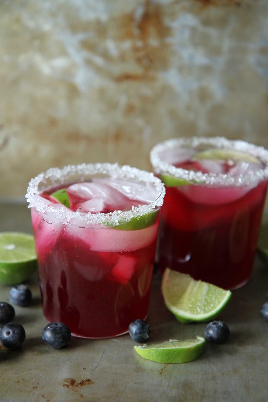 Blueberry Lime Margaritas