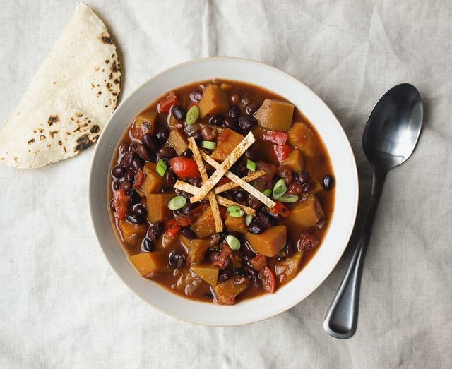 Butternut Squash and Black Bean Chili [Revisited]