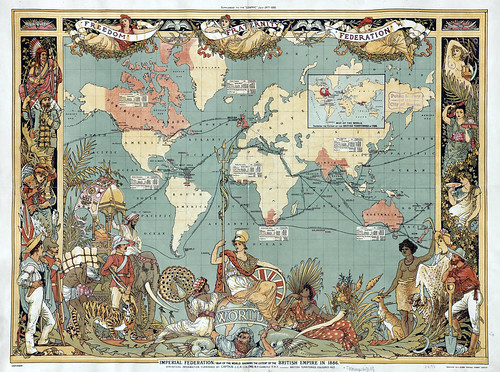 British Empire Map in 1886