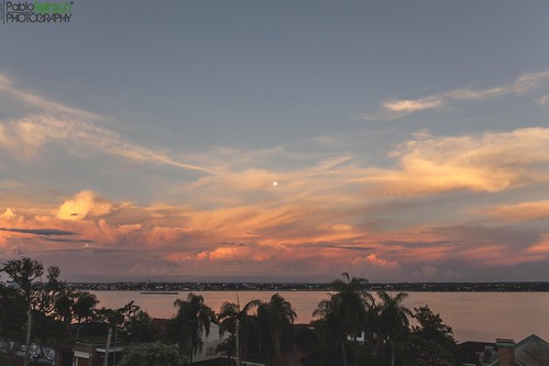 trees windows sunset sky plants moon water colors clouds digital canon river landscape eos reflex cityscape afternoon view 5d parana markii canoneos5dmarkii 5dmkii pabloreinschphotography
