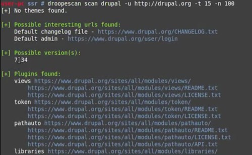 Droopescan - Plugin Based CMS Security Scanner