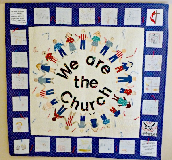 the body of Christ done as a quilt