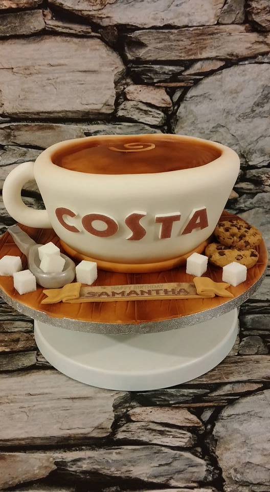 Costa Coffee Cup Cake by Charmain Conway‎