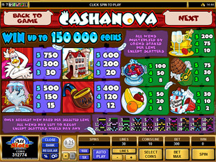 Cashanova Slots Payout