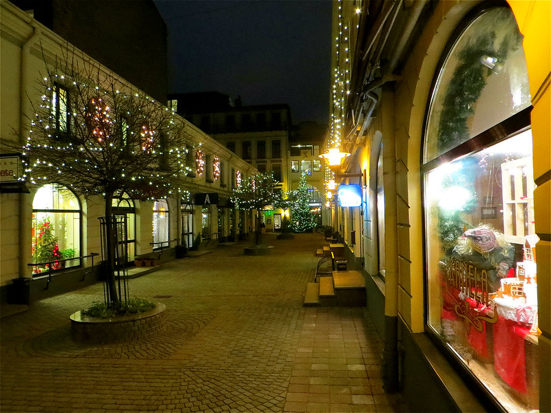 Berga Bazars shopping mall in Riga, Latvia. January 3, 2014
