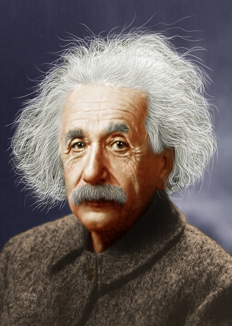 Albert Einstein - Colorized