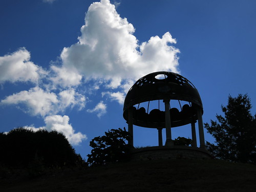sky building silhouette clouds garden skyscape moody structure dome browncounty beautifulview greenbaybotanicalgarden placesofinterest greenbaywi canons110 stumpfbelvedere