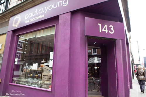 Exterior of Paul A Young Fine Chocolates in SoHo