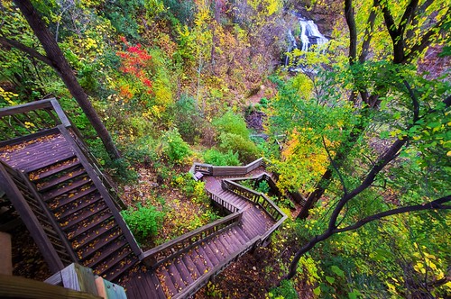 autumn wisconsin stairs view falls winding cascade osceola lightroom a55 mygearandme mygearandmepremium