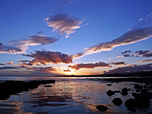 sunset españa atardecer mar spain andalucia cielo nubes costadelsol puestadesol mediterráneo málaga marbella
