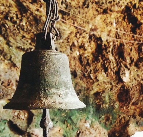 An old bell in kavala caves #dandeli