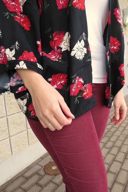 Thrift Style Thursday: Marsala + Kimono Refashion