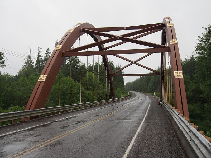 Decker Creek Bridge: Made of wood!