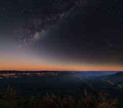 Blue Mountains and Milky Way