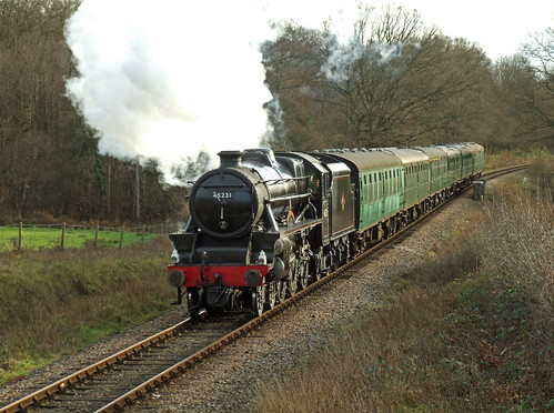 black water train 5 railway steam works keynes bluebell forester sherwood the halt hollywell horsted 281213 no45231