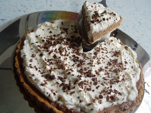 Schokoladencremekuchen französische Art - Classic French Silk Pie