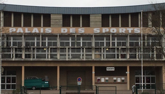 Der "Sportpalast" in Dijon. Eurocoup Spiel am 28. Januar Dijon vs. Bamberg