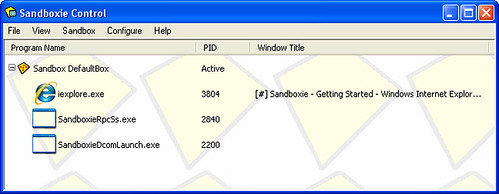Sandboxie - Sandbox Your Programs