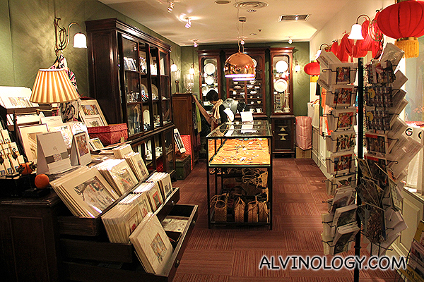 Inside the gift shop 