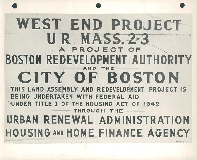 West End Urban Renewal Project sign