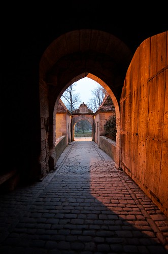 sunset germany gate doors rothenburg